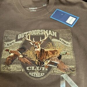 Croft & Barrow Embroidered Deer Sweatshirt. Size L-XL